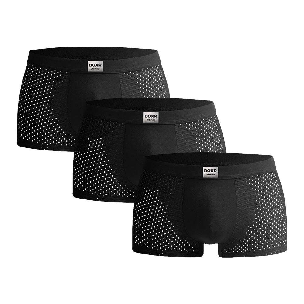 BOXR | Bamboe Boxers 3-Pack Zwart