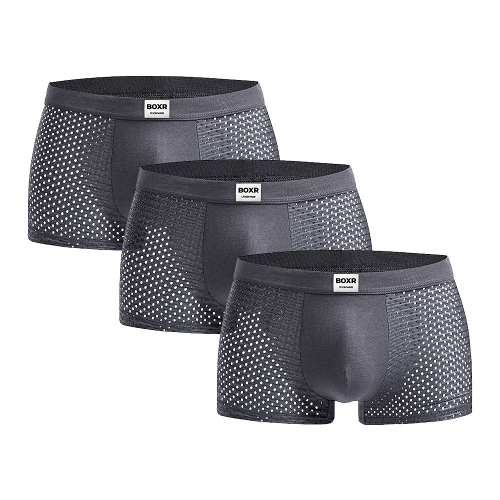 BOXR | Bamboe Boxers 3-Pack Grijs