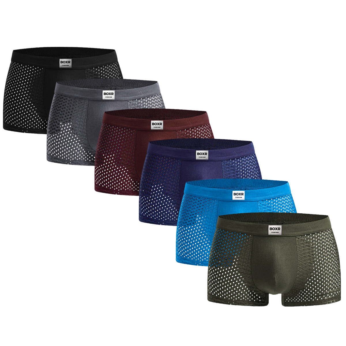 BOXR | Bamboe Boxers 6-Pack Multicolor