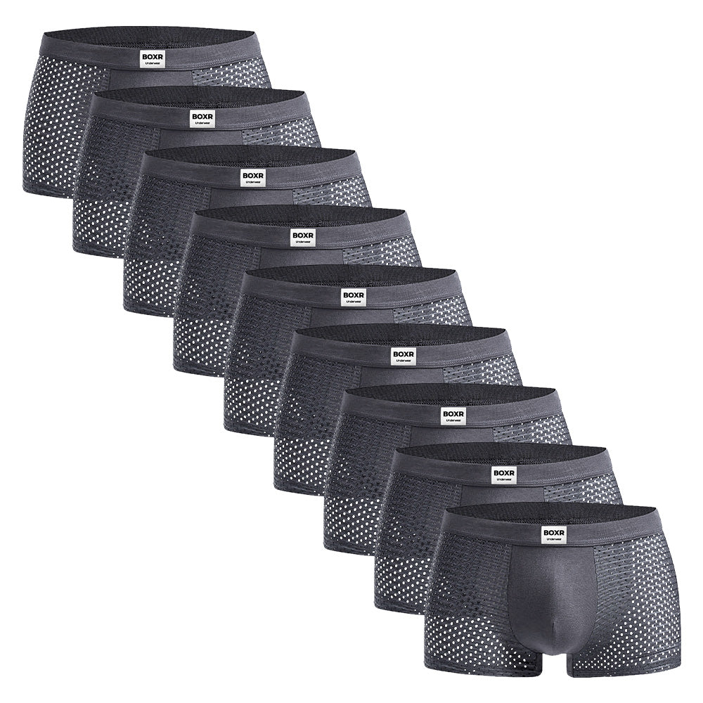 BOXR | Bamboe Boxers 9-Pack Grijs