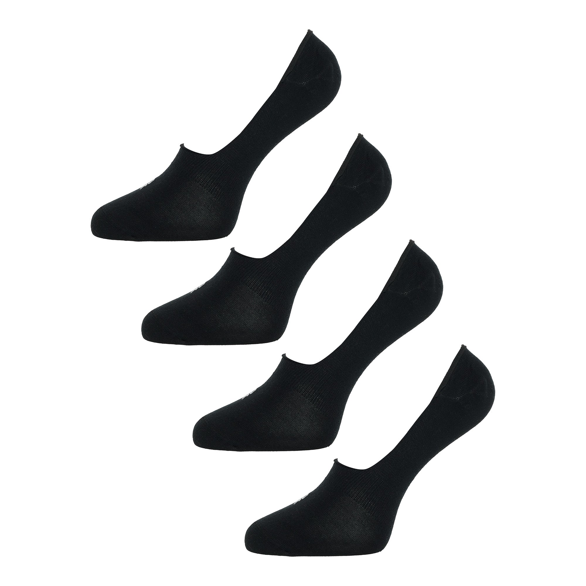 BOXR | Bamboe Footies 4-Pack Zwart