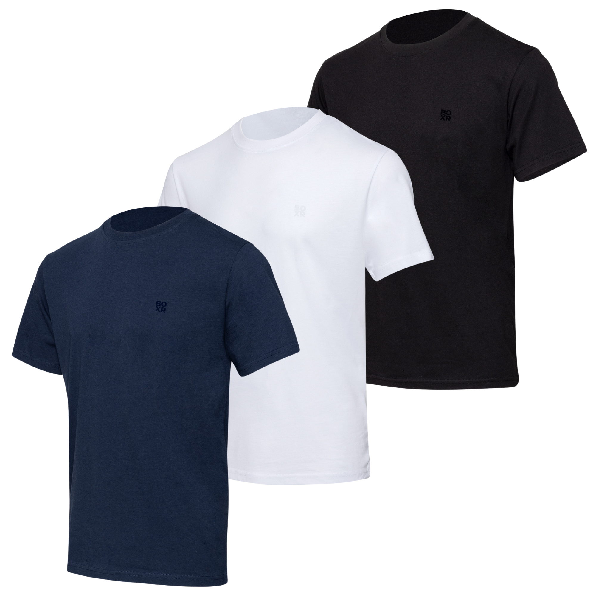 BOXR | Bamboe Casual T-Shirt 3-Pack Multicolor