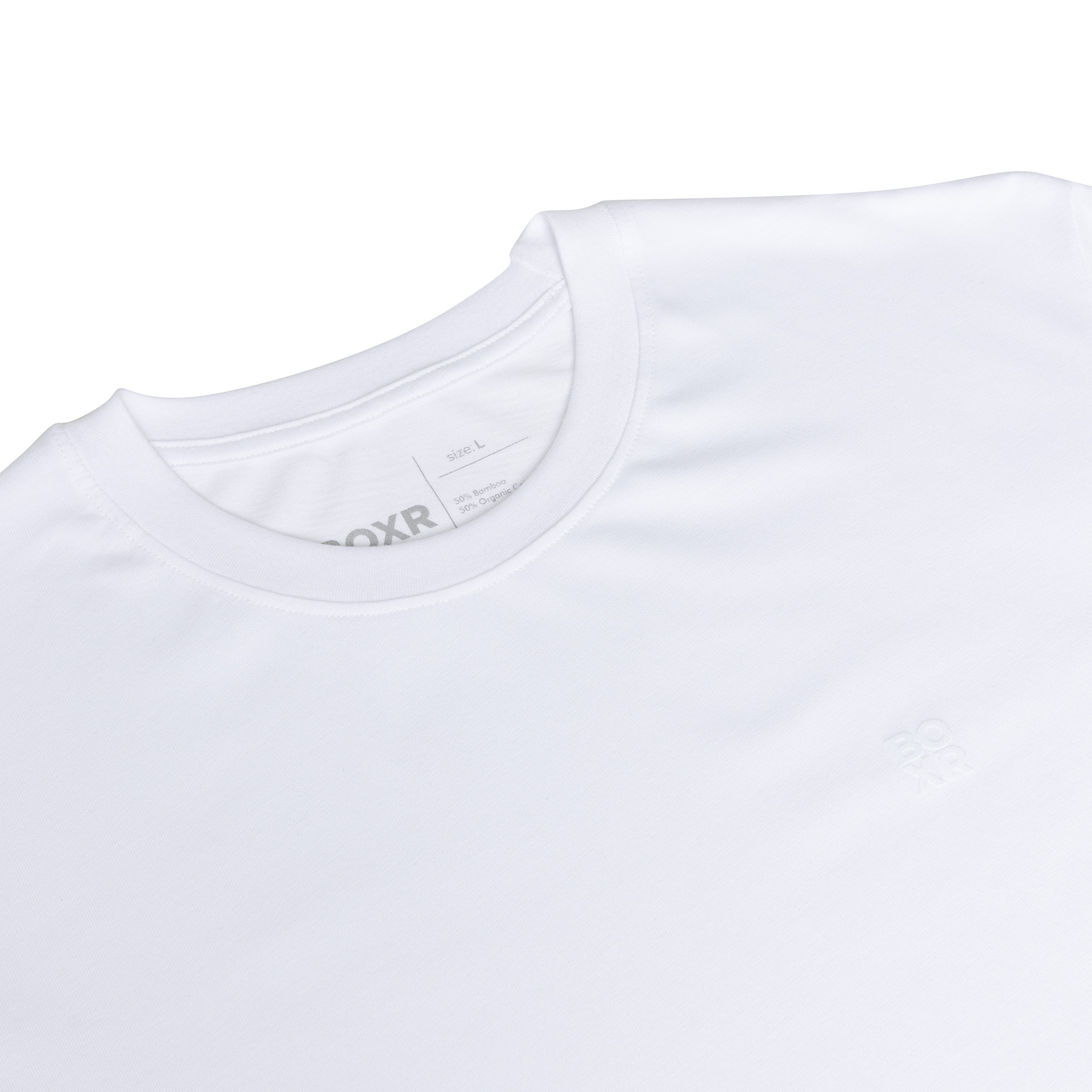 BOXR | Bamboe Casual T-Shirt 1-Pack Wit